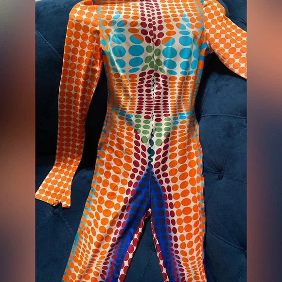 Vibrant Multicolor Jumpsuit - Picture 3 of 7